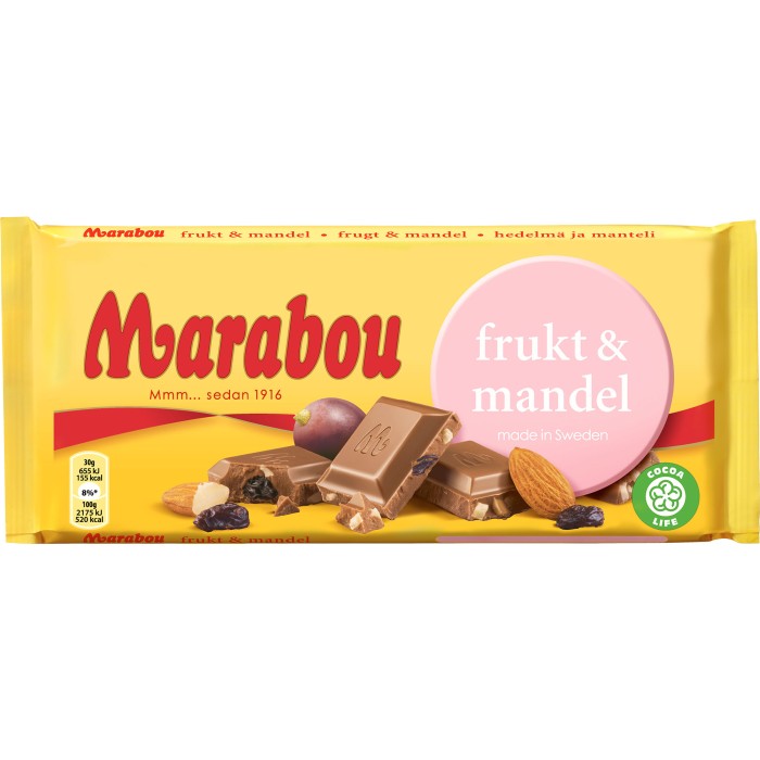 Marabou Kaka Frukt Mandel 200g x 15st / 3kg
