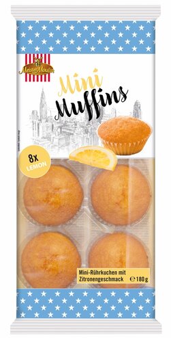 Mini Muffins Lemon 8pcs 180g x 15st / 270kg