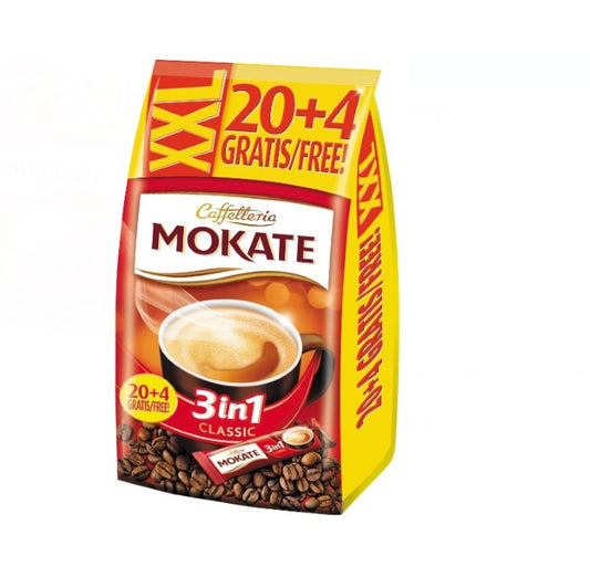 Mokate 3in1 Coffee Bag 408g x 6st / 2.448kg