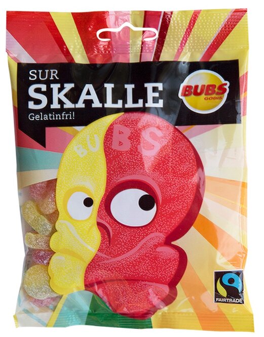Bubs Sur Skalle 90g x 16st /1.44kg